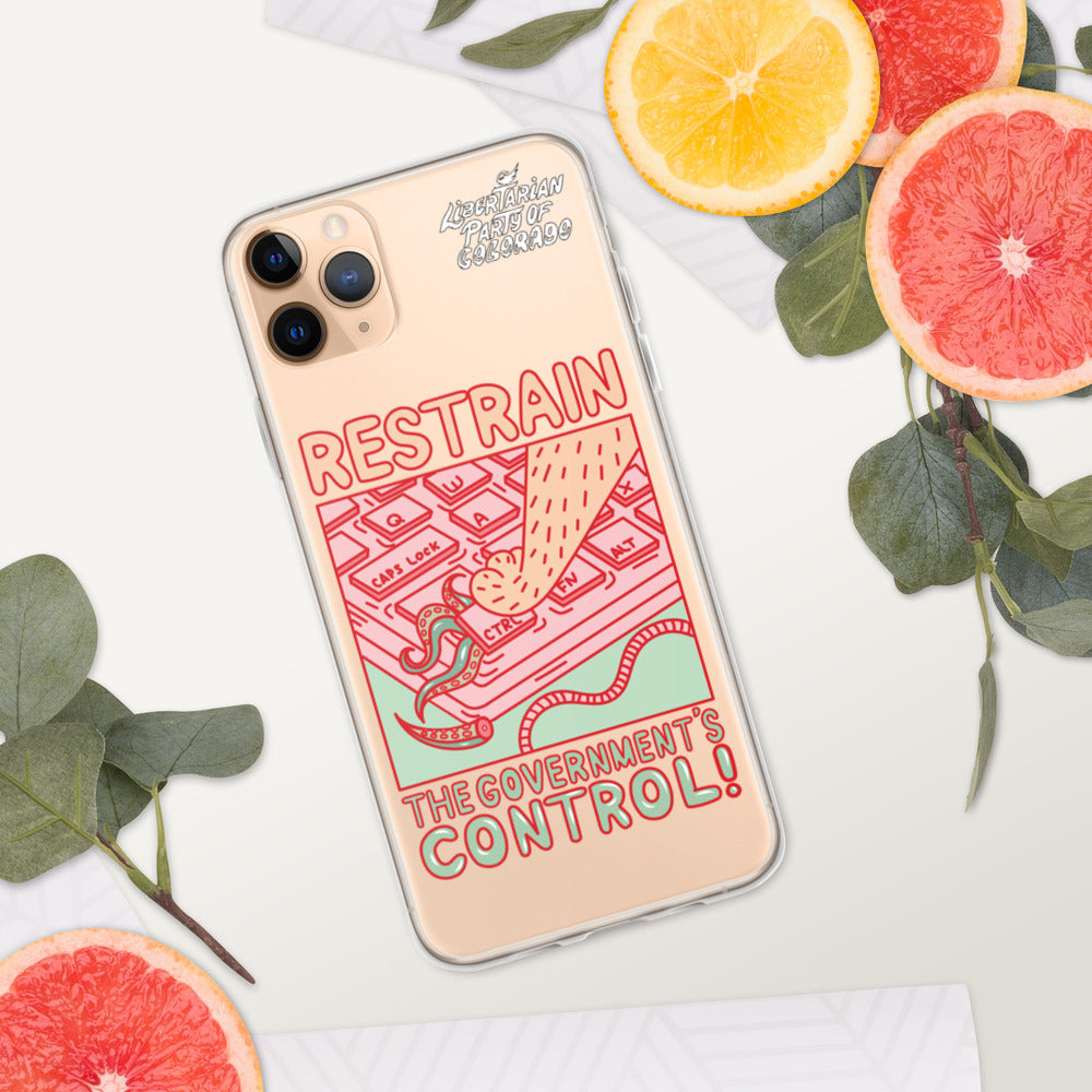 Restrain The Government`s Control!/iPhone Case