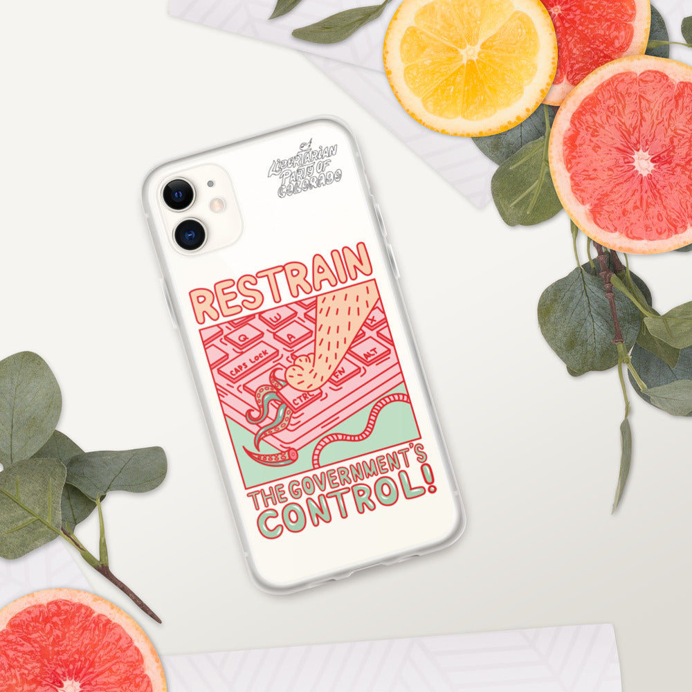 Restrain The Government`s Control!/iPhone Case
