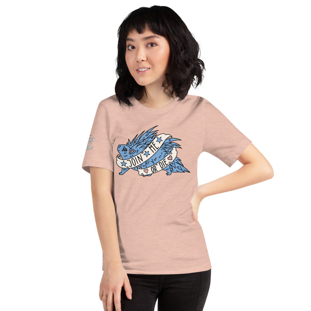 Blue Porcupine/Short-Sleeve Unisex T-Shirt