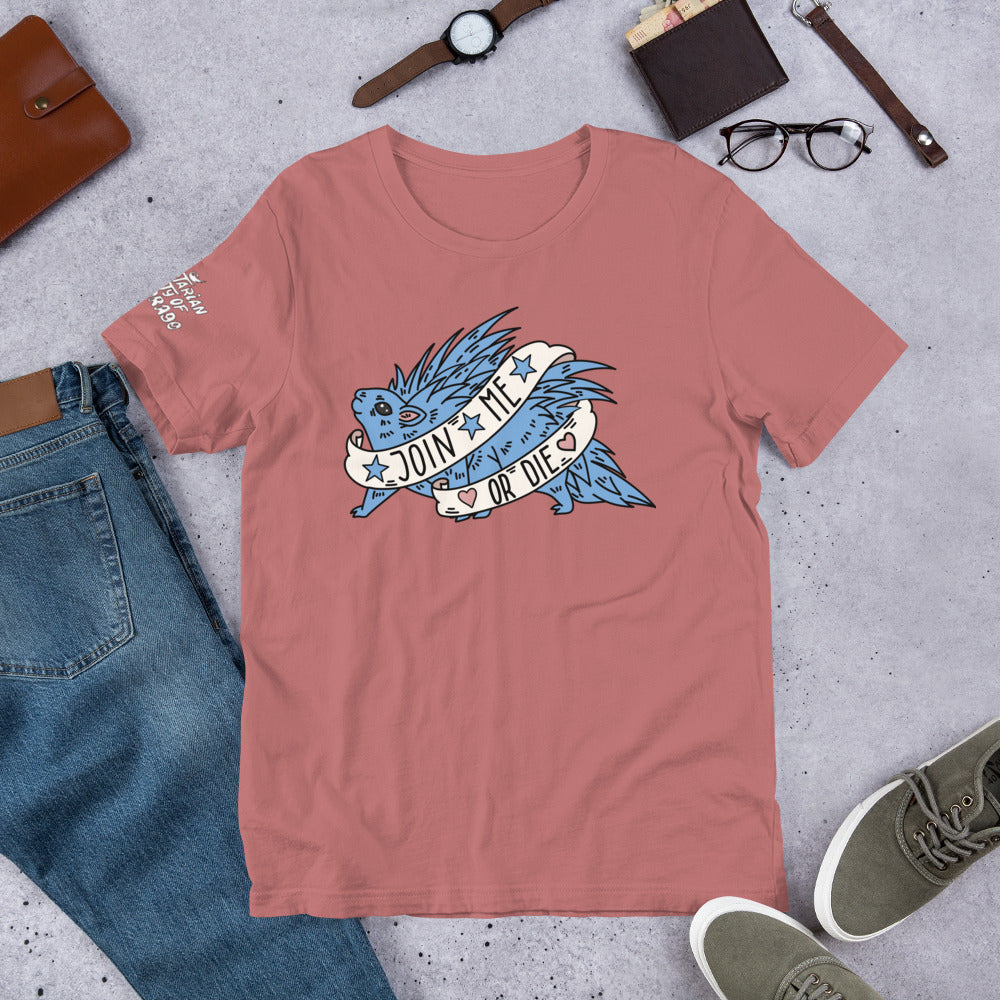 Blue Porcupine/Short-Sleeve Unisex T-Shirt